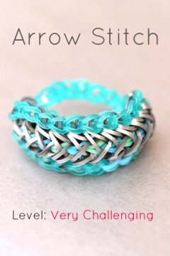 arrow stitch rainbow loom bracelet