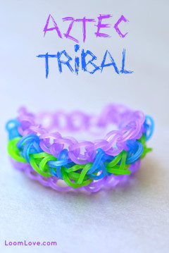 aztec tribal rainbow loom