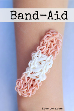 bandaid rainbow loom