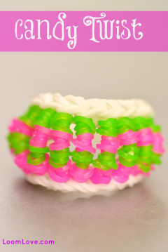 candy twist rainbow loom