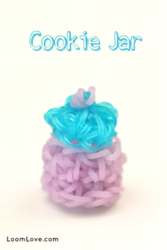 rainbow loom cookie jar