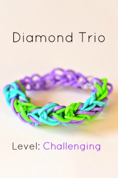 diamond trio bracelet