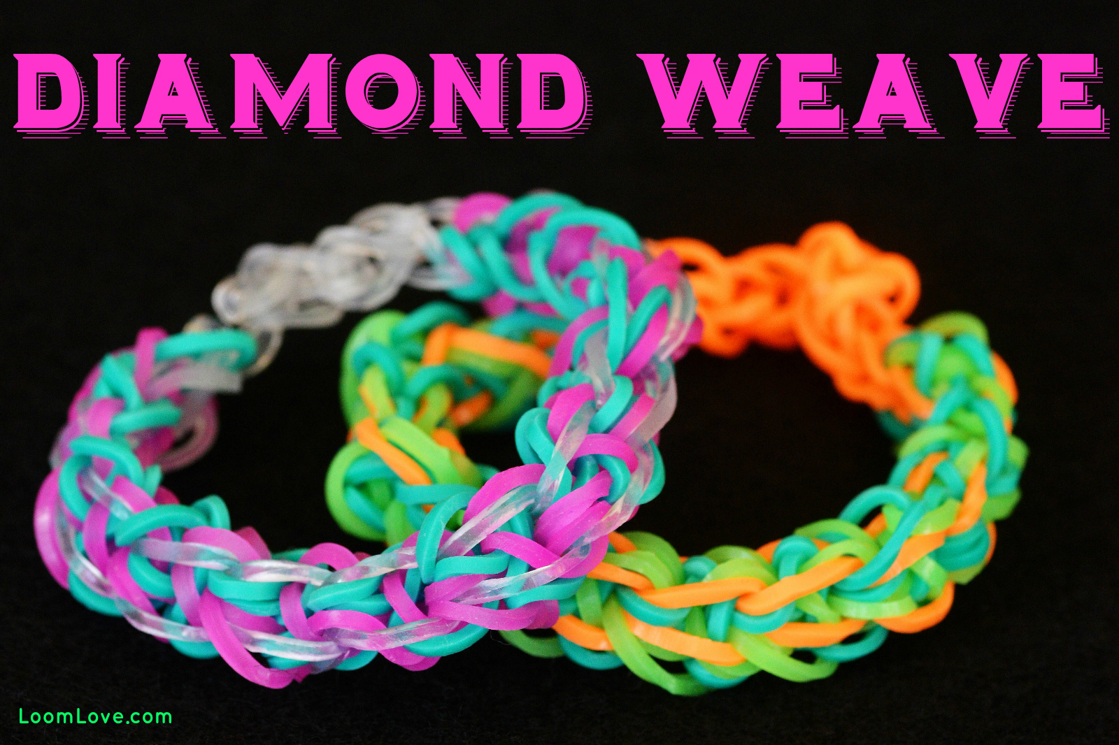 How to Make a Rainbow Loom Diamond Weave Bracelet