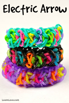 electric arrow rainbow loom