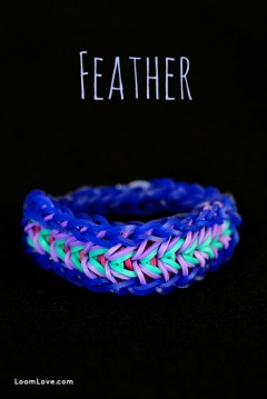 feather rainbow loom