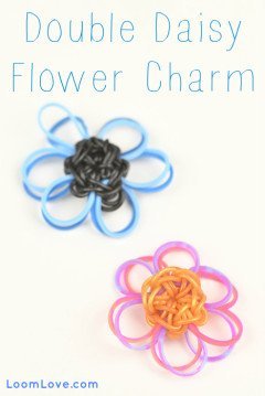 flower charm rainbow loom