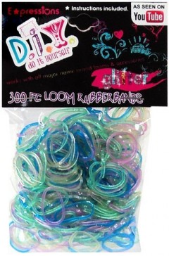 glitter rubber bands