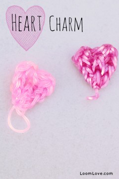 heart charms rainbow loom