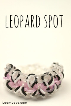 leopard spot rainbow loom