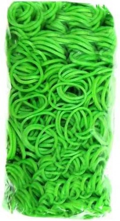 lime green rubber bands