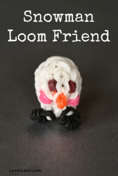 rainbow loom snowman loom friend