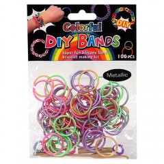 metallic loom bands