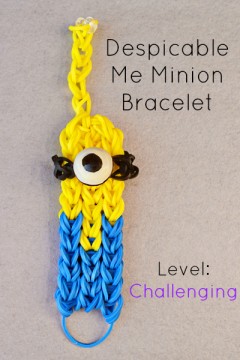 minion rainbow loom bracelet