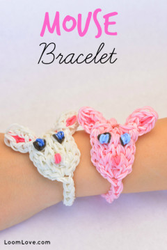 mouse bracelet rainbow loom