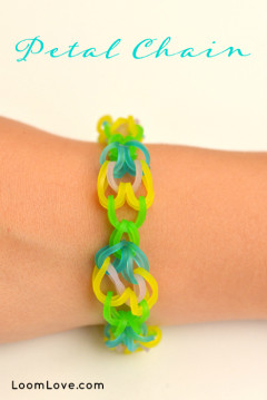 petal chain rainbow loom