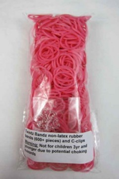 pink rubber bands