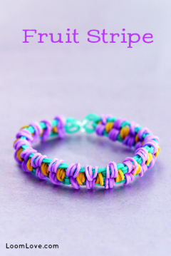 rainbow loom fruit stripe