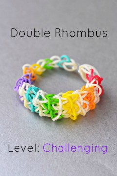 rainbow loom double rhombus