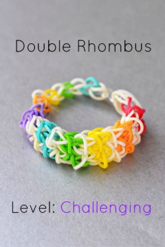 rainbow loom double rhombus