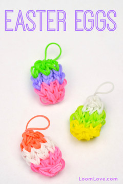 rainbow loom easter eggs