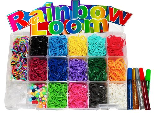 Rainbow Loom Mini Collection/Storage Kit Includes Over 4000 Bands, Rainbow  Loom Storage Case 