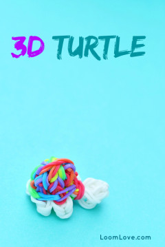 rainbow loom 3d turtle