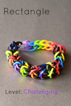 rectangle bracelet rainbow loom