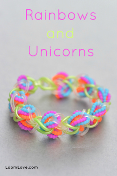 rainbows unicorns bracelet