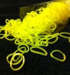 yellow jelly rubber bands
