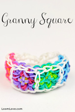granny square rainbow loom