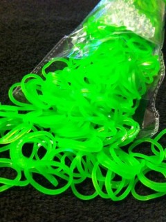 green jelly loom bands