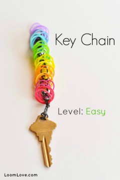 key chain rainbow loom