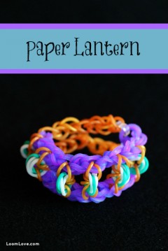 paper lantern rainbow loom